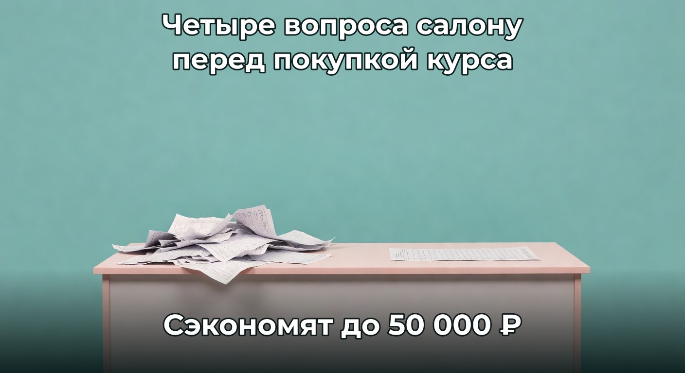4 вопроса салону, которые сэкономят до 50 000 ₽ на курсе эпиляции