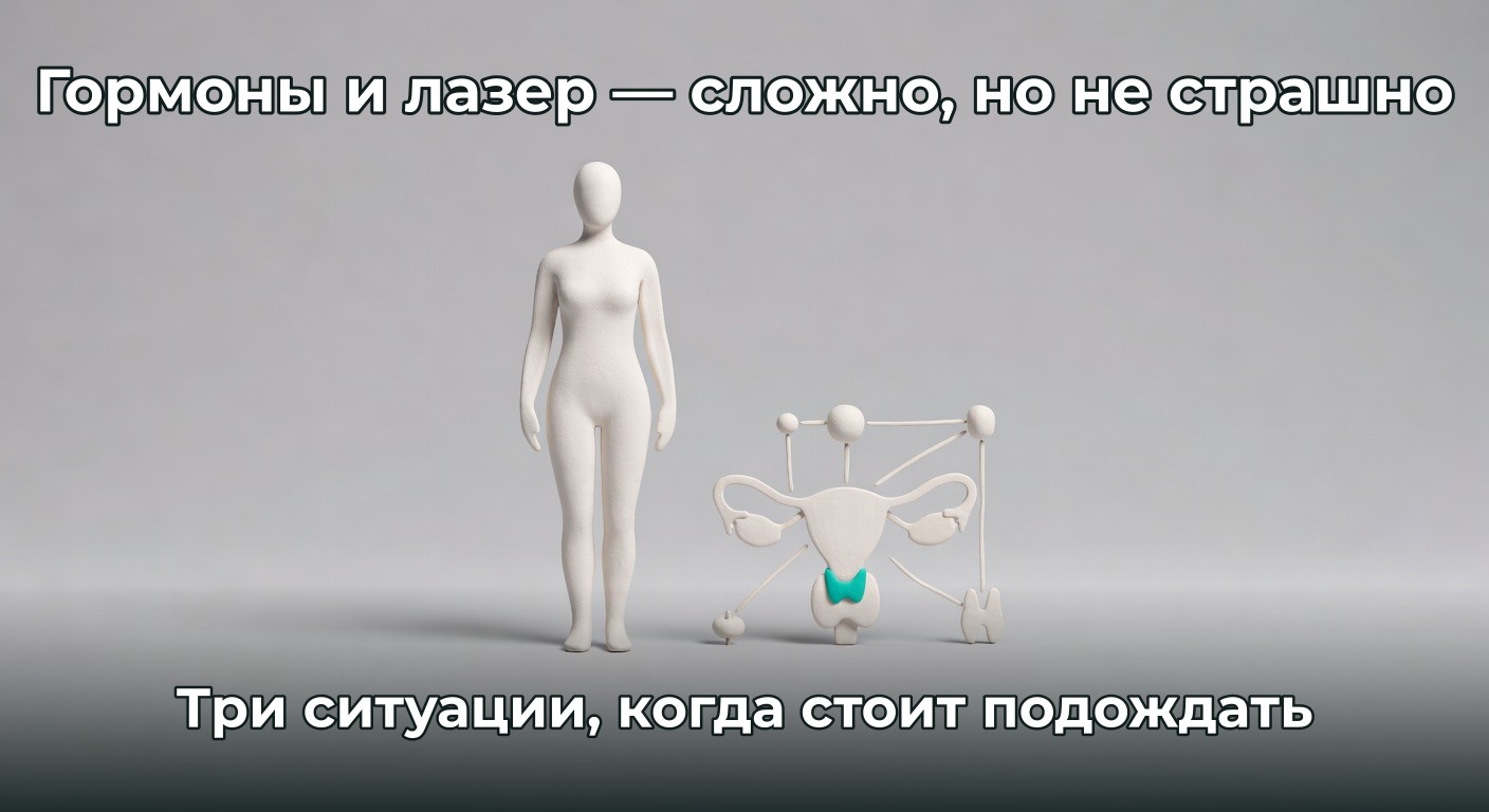 Лазерная эпиляция и гормоны: когда стоит подождать и почему это не катастрофа