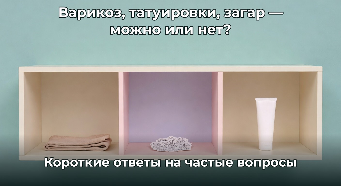 Варикоз, тату и загар: развеиваем мифы о противопоказаниях