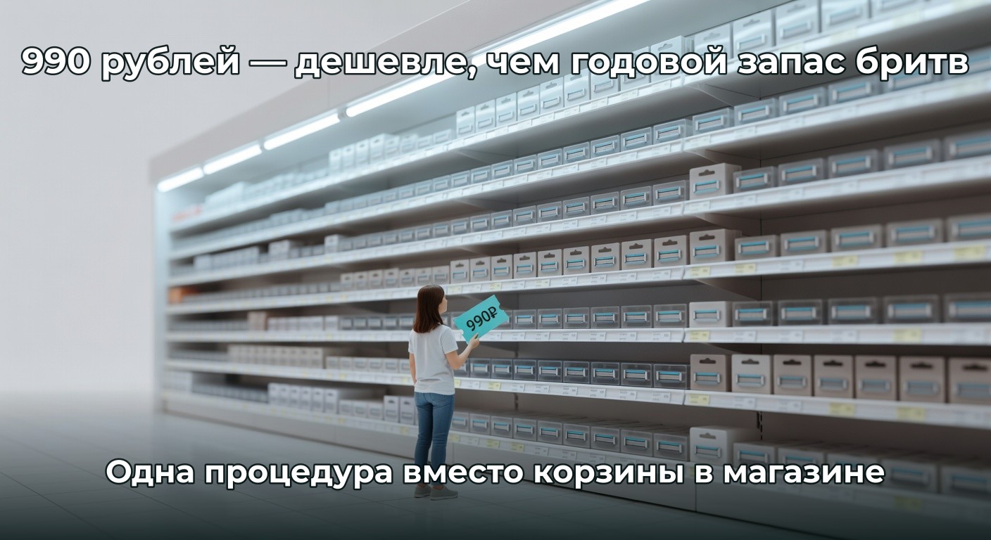 Первая процедура лазерной эпиляции за 990₽ — что входит в цену и почему это выгодно