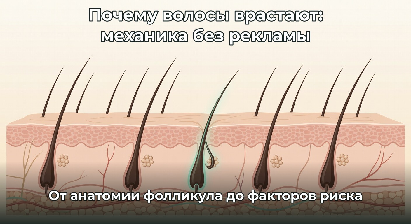Почему бритва создаёт проблему, которую потом не решить: анатомия вросших волос