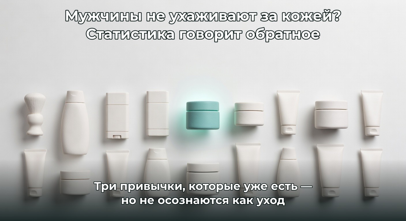 Мужчины не ухаживают за кожей? Статистика говорит обратное