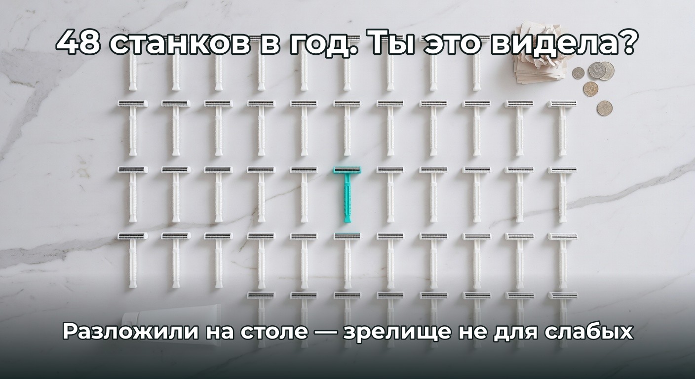Сколько денег вы тратите на бритвы: математика, которая удивит