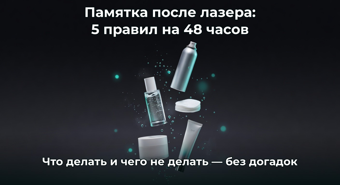 5 правил ухода после лазера: что можно и нельзя делать 48 часов